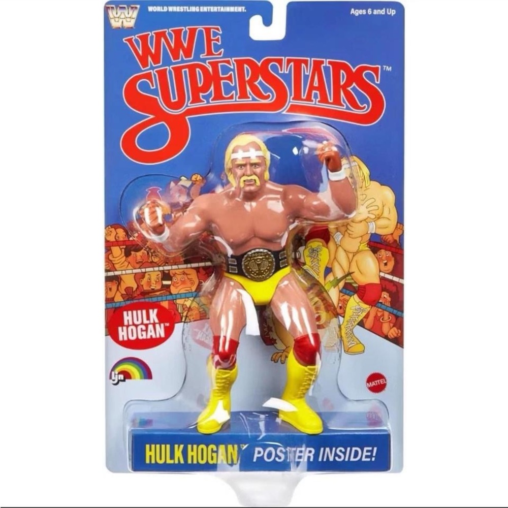 Mattel WWE Superstars LJN Hulk Hogan 8” Action Figure 1980's Retro In-Hand NEW